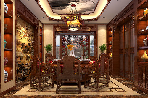 郑州温馨雅致的古典中式家庭装修设计效果图