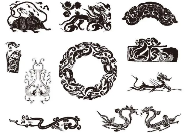 郑州龙纹和凤纹的中式图案